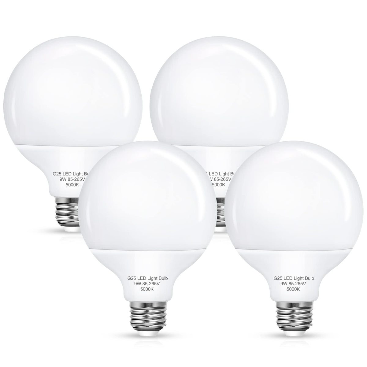 Flaspar G25 LED vanity bulbs illuminate a makeup mirror with 900 lumens for vibrant color.