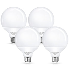 Flaspar G25 LED vanity bulbs illuminate a makeup mirror with 900 lumens for vibrant color.