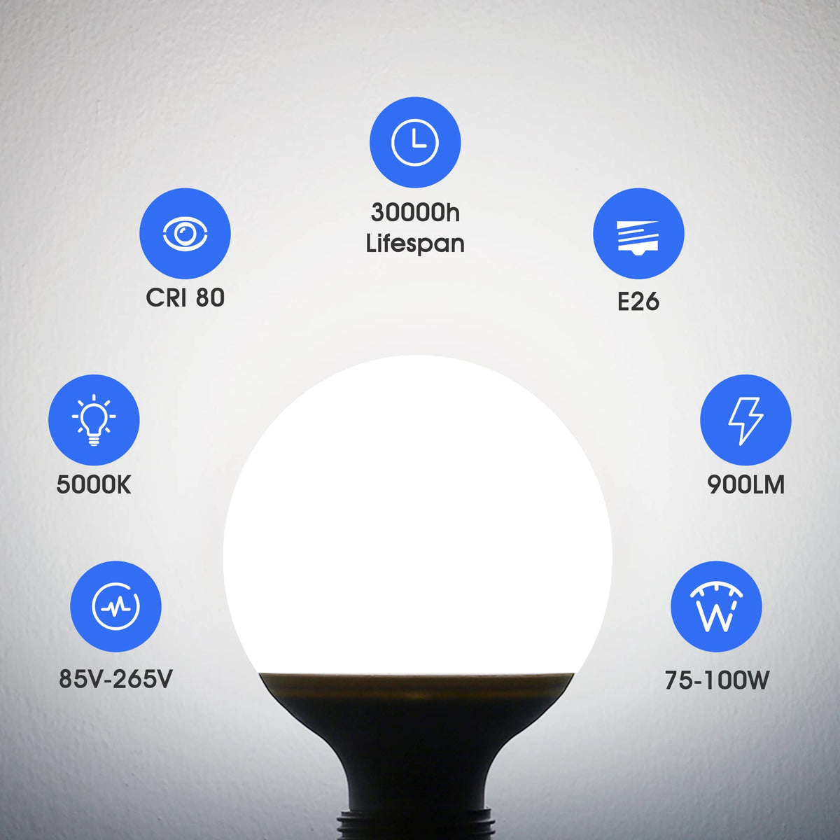 Flaspar G25 four-pack for a cohesive bathroom makeover lighting.
