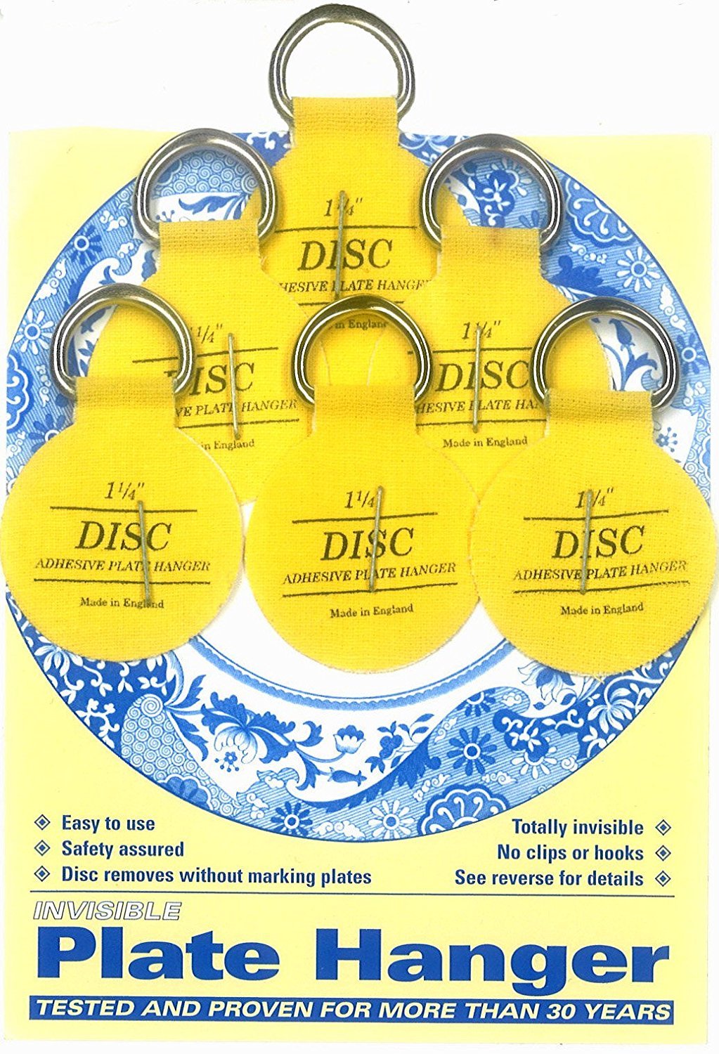 Flatirons Disc hanger on wall displaying a small plate seamlessly