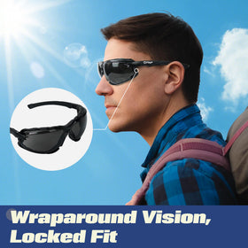 Flaya lightweight safety glasses offering all-day comfort and wide vision
