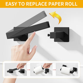 FLE matte black bathroom accessories set adds contemporary style and durability