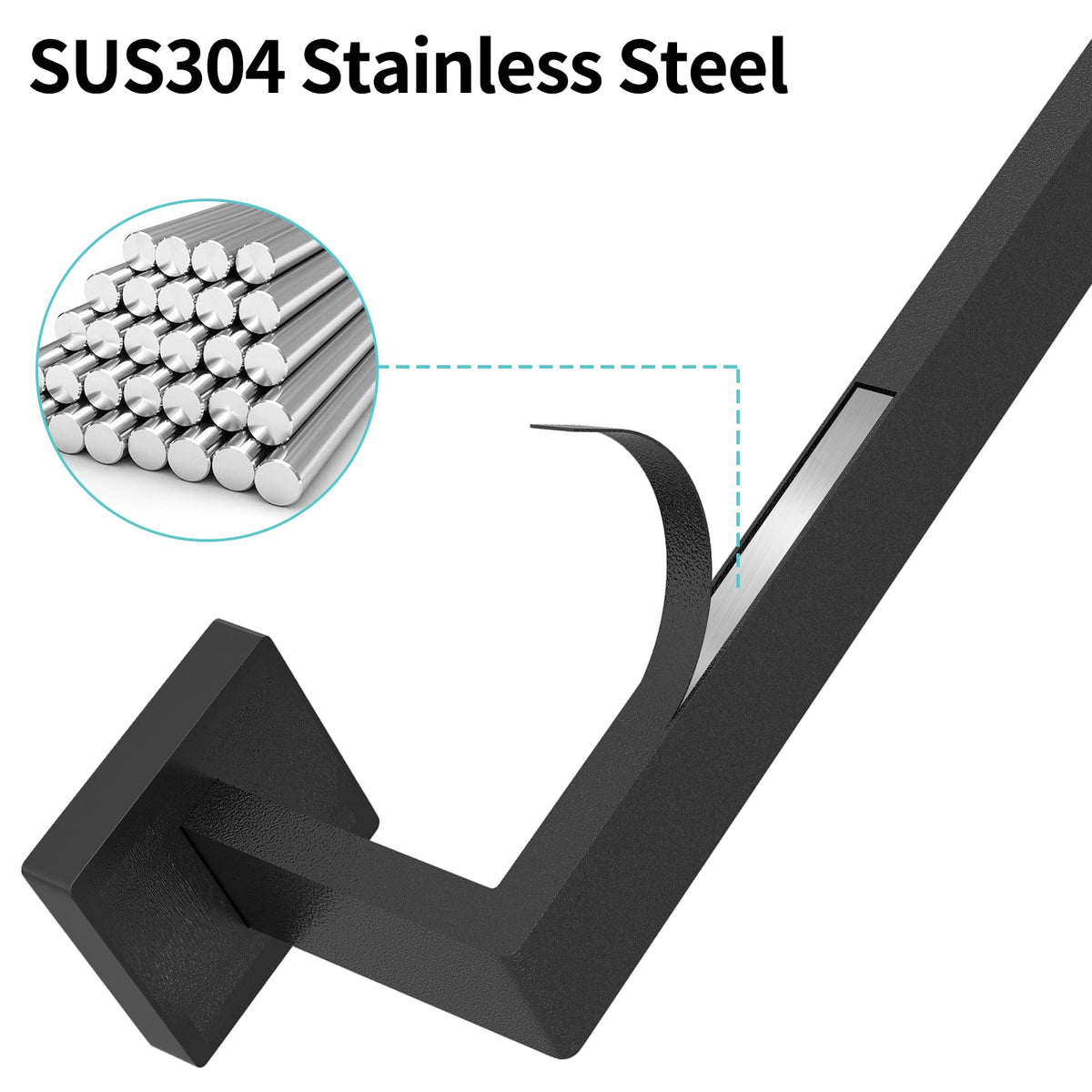 FLE matte-black finish detail showing strong screw-assembly for stability.
