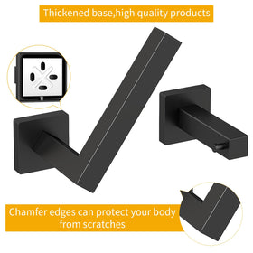 FLE matte black hardware suitable for bathrooms, kitchens, and RVs