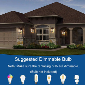 FLEDAVID dusk-to-dawn porch light with sensor improves security and visibility at night