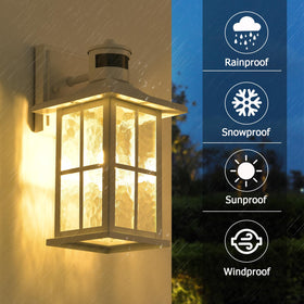 FLEDAVID easy-install outdoor wall light simplifies mounting.