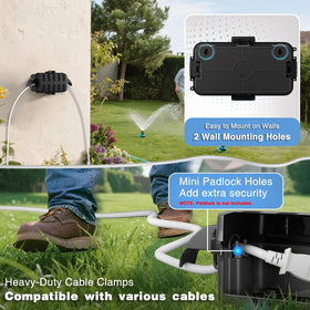 Flemoon IP55 convex-top design prevents water pooling