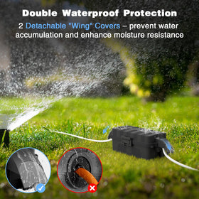 Flemoon IP55 durable PP construction withstands sun and rain