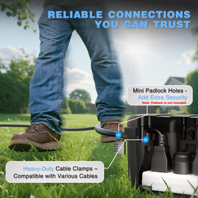 Flemoon ETL-certified label confirms safety compliance for outdoor use.