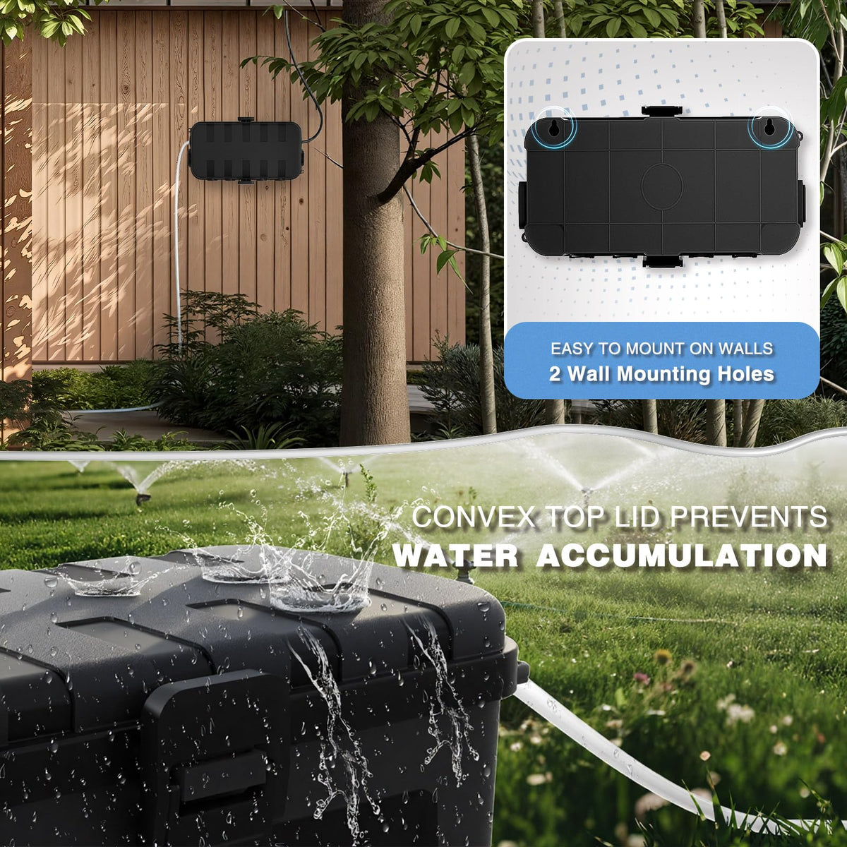 Flemoon rugged PP body withstands rain, snow, and dust.