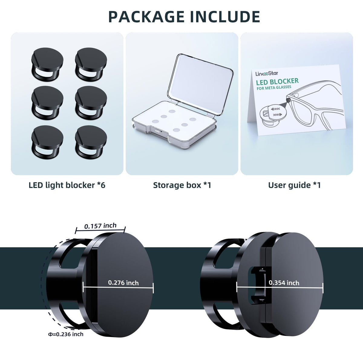 FlenKn LED light blocking cover included in a 6-piece privacy kit for travel