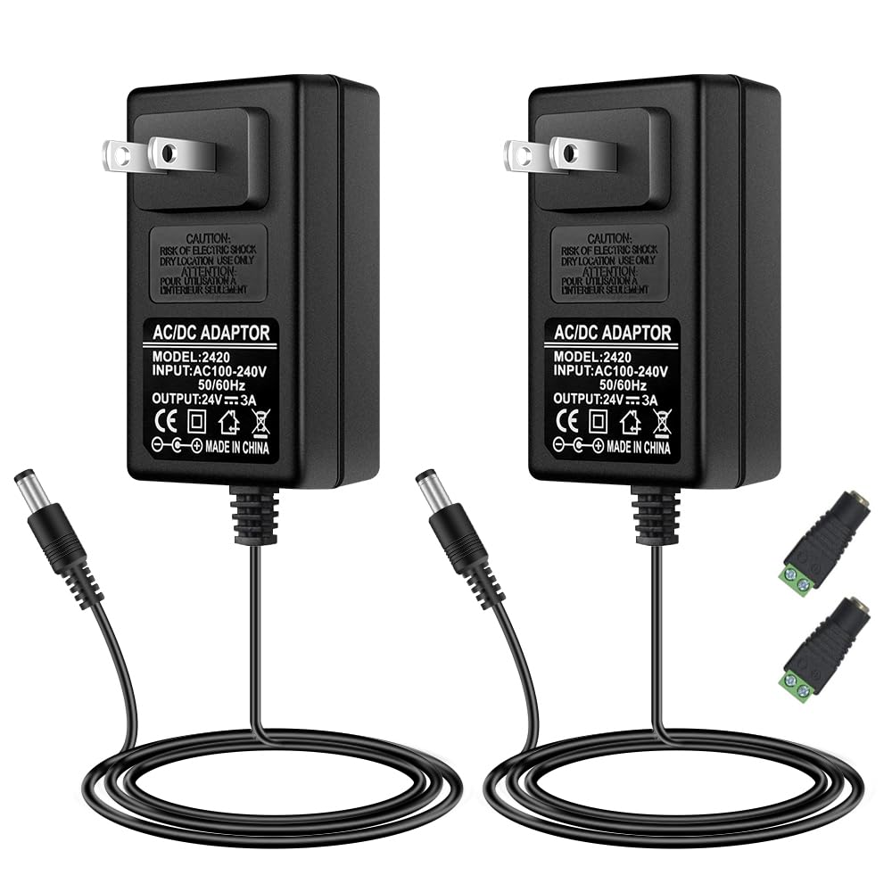 FLETERGIB 24V power supply front view powering LED strips reliably