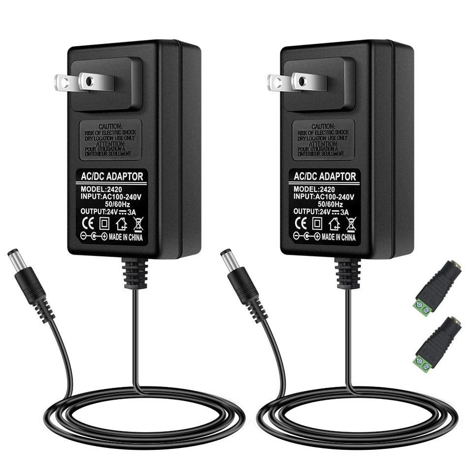 FLETERGIB 24V power supply front view powering LED strips reliably