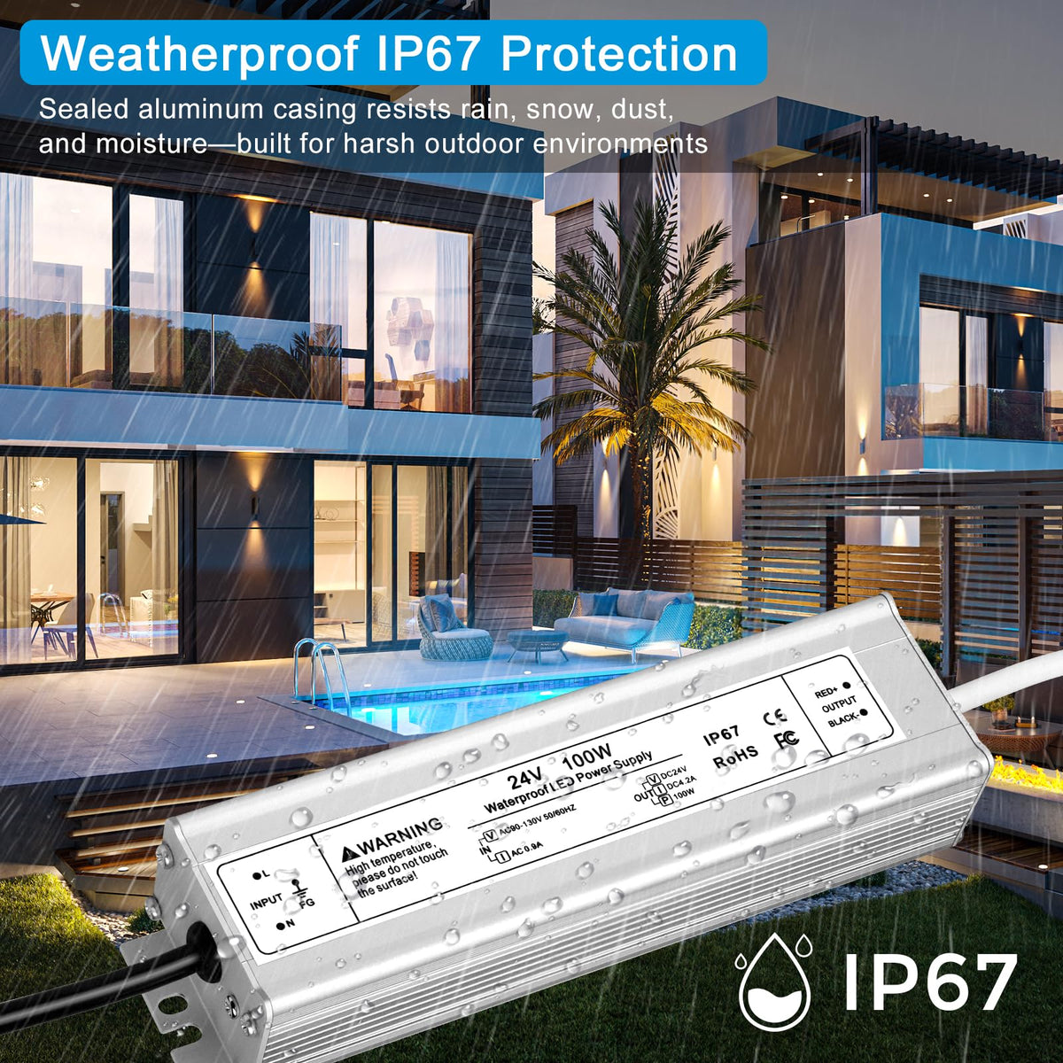 FLETERGIB garden-pathway-led-lighting powered by 24V transformer