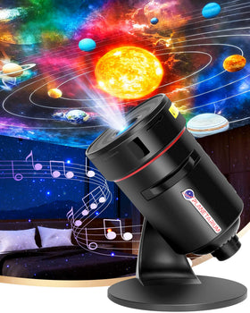 FLEWKEN Galaxy Projector illuminates a vivid bedroom starfield for immersive evenings.