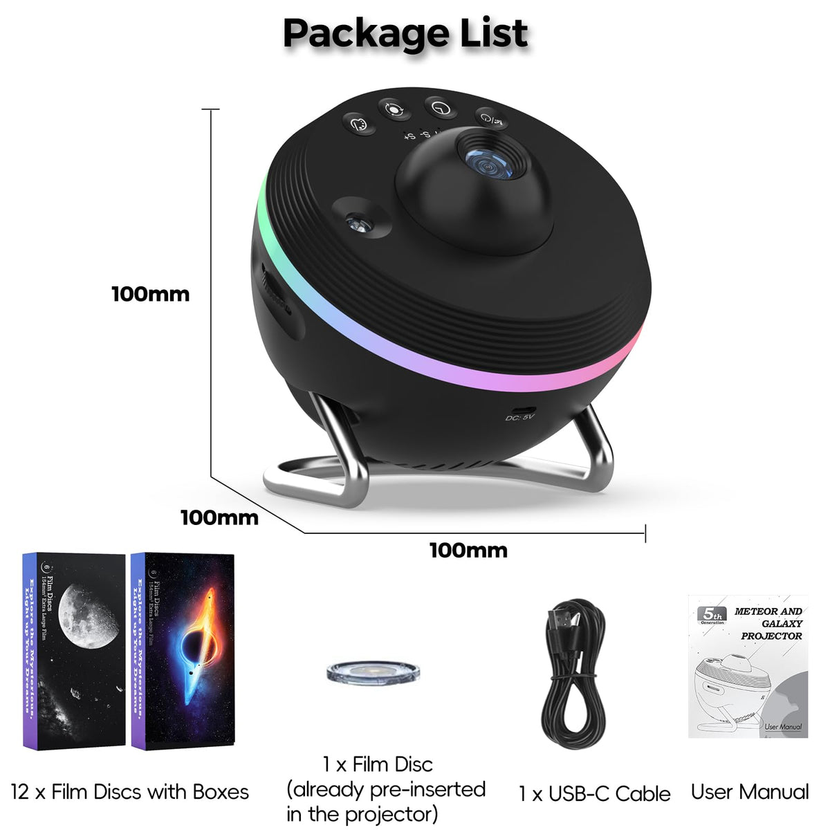 FLEWKEN Galaxy Projector cozy gift for kids and adults.