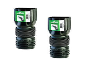 Flex-Drain ADP53102 downspout adaptor front view highlights quick-connect potential.