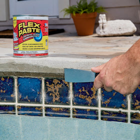 Flex Paste fills large-gaps quickly with a rubberized barrier.