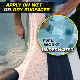 Flex Paste paintable finish cures to accept any color for seamless repairs.