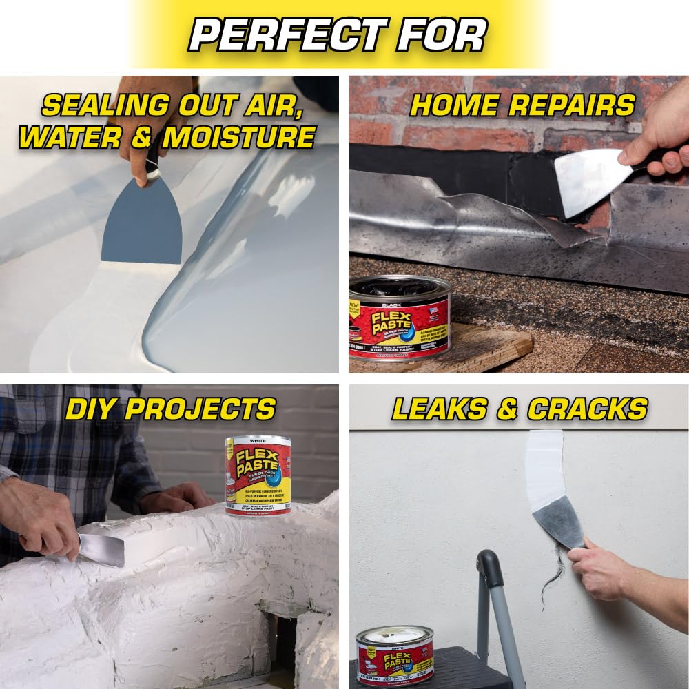 Cured Flex Paste painted to match surrounding color.