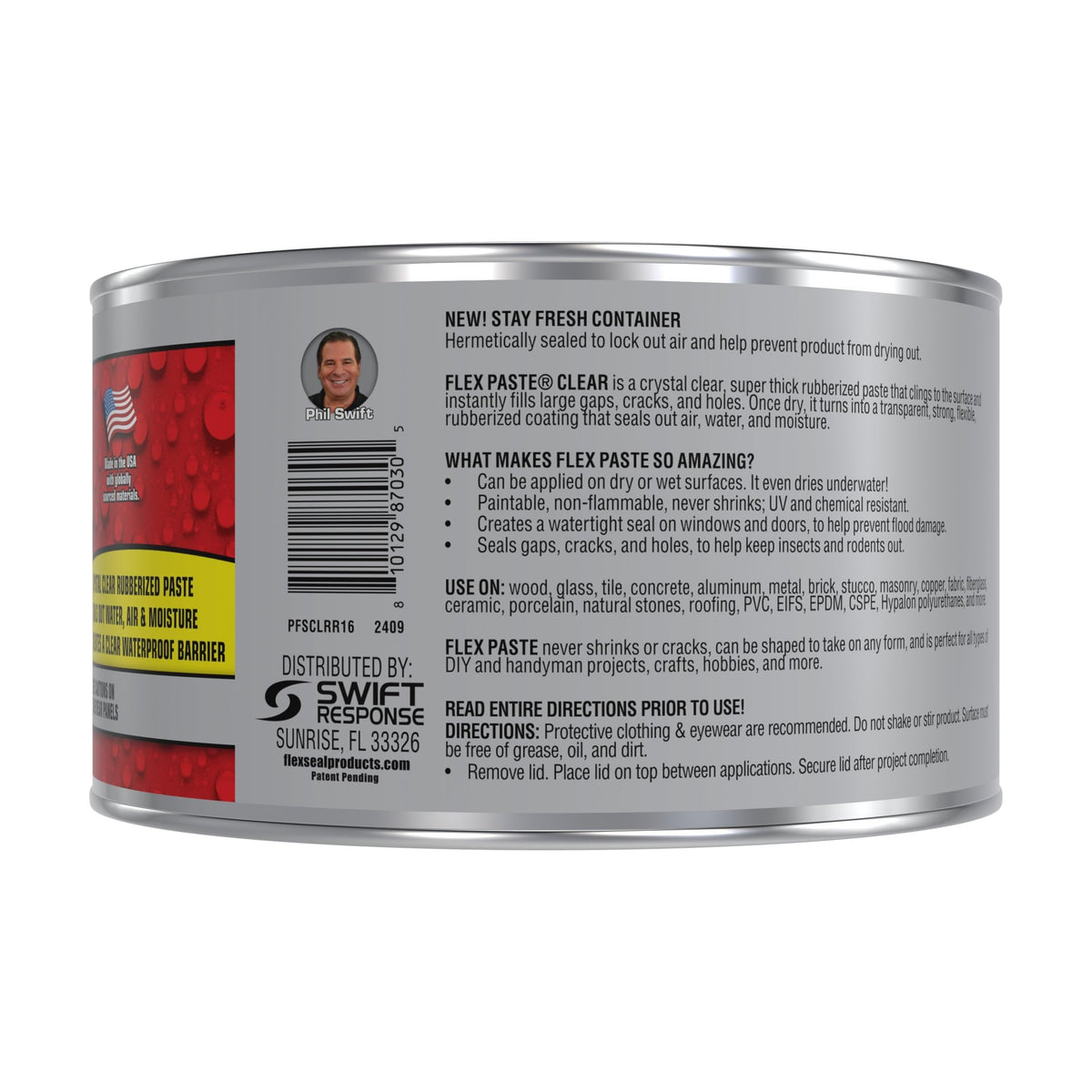 Flex Paste penetrating-seal-air-water showcases deep sealing action for air and water barriers.