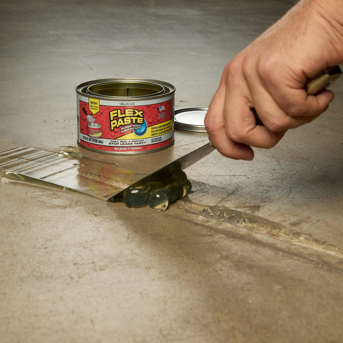 Flex Paste-ready-to-paint cures into a paintable finish ready for customization.