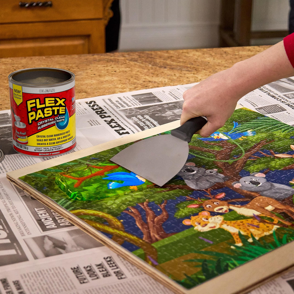 Flex Paste-uv-resistant-rubber-barrier delivers durable weather resistant protection on exterior surfaces.