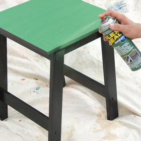 Flex Seal 14 oz Almond at gutter seam for leak protection.