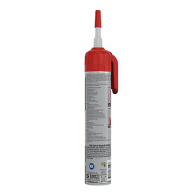 Applying silicone caulk with Flex Seal for a smooth seal