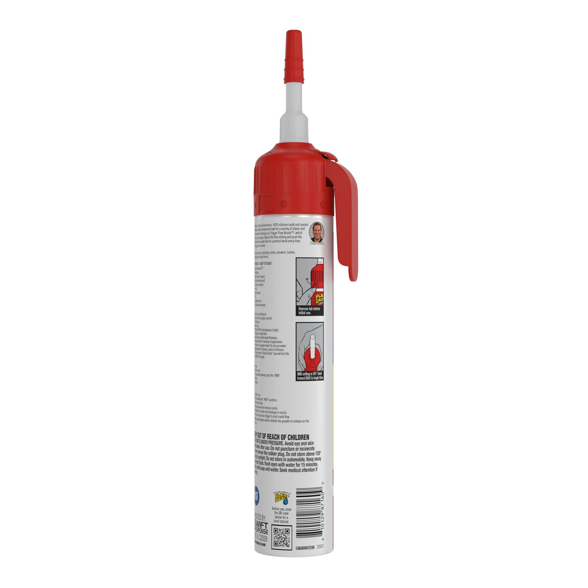 Flex Seal cap snap-save reduces waste during home sealing tasks.