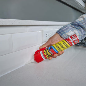 Flex Seal Flex Caulk sealant won’t shrink, crack, or become brittle over time.