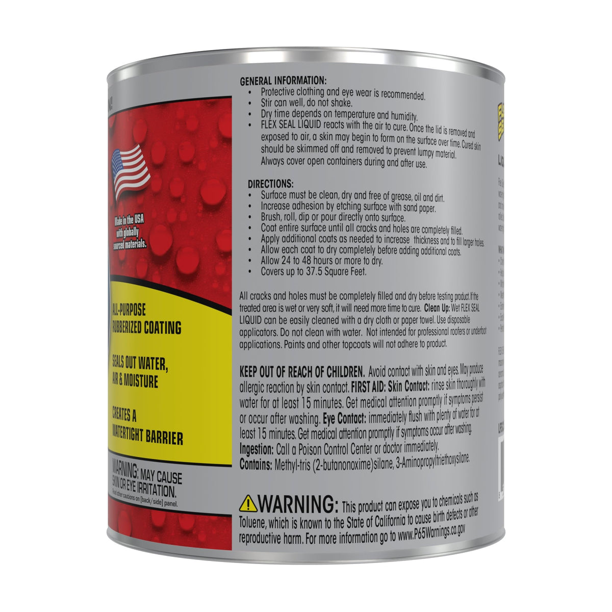Flex Seal Liquid brush application demonstrates smooth, flexible coating for leaks