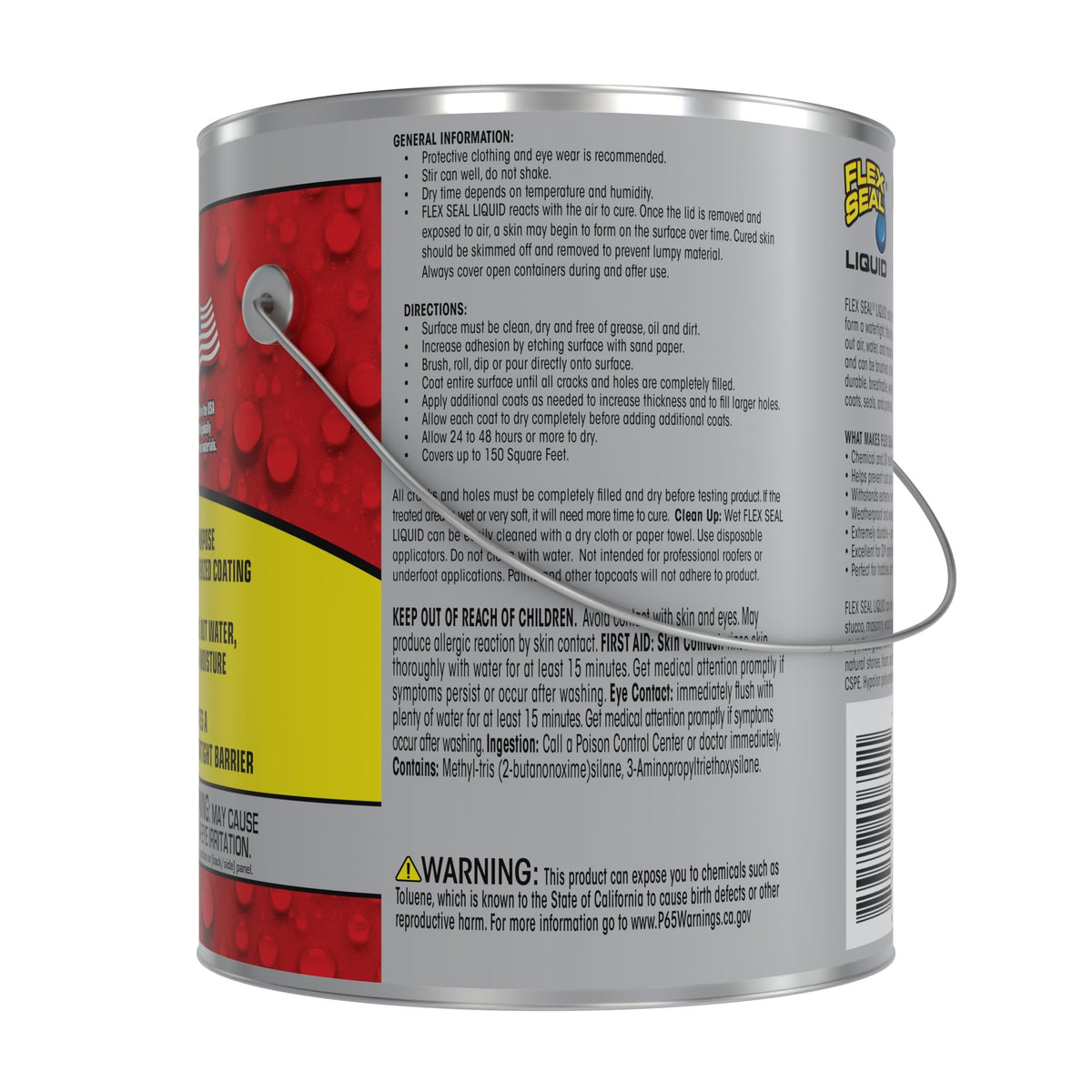 Flex Seal Liquid brush-on application enables easy, even coating