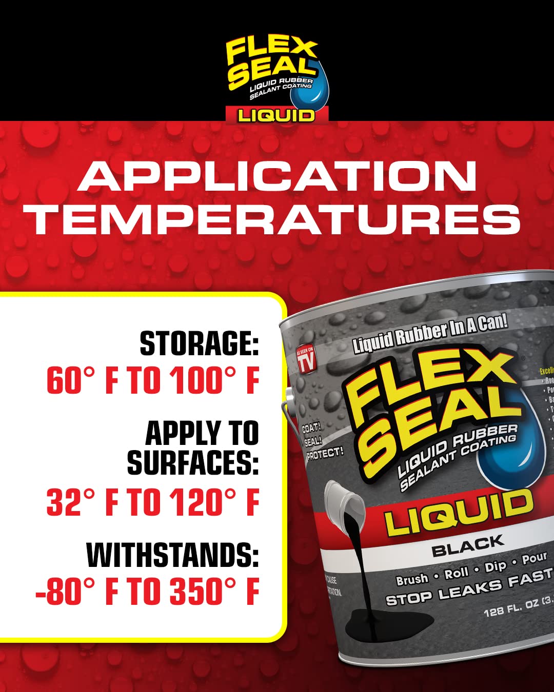 Flex Seal Liquid masonry-sealing guards masonry surfaces against moisture and rust