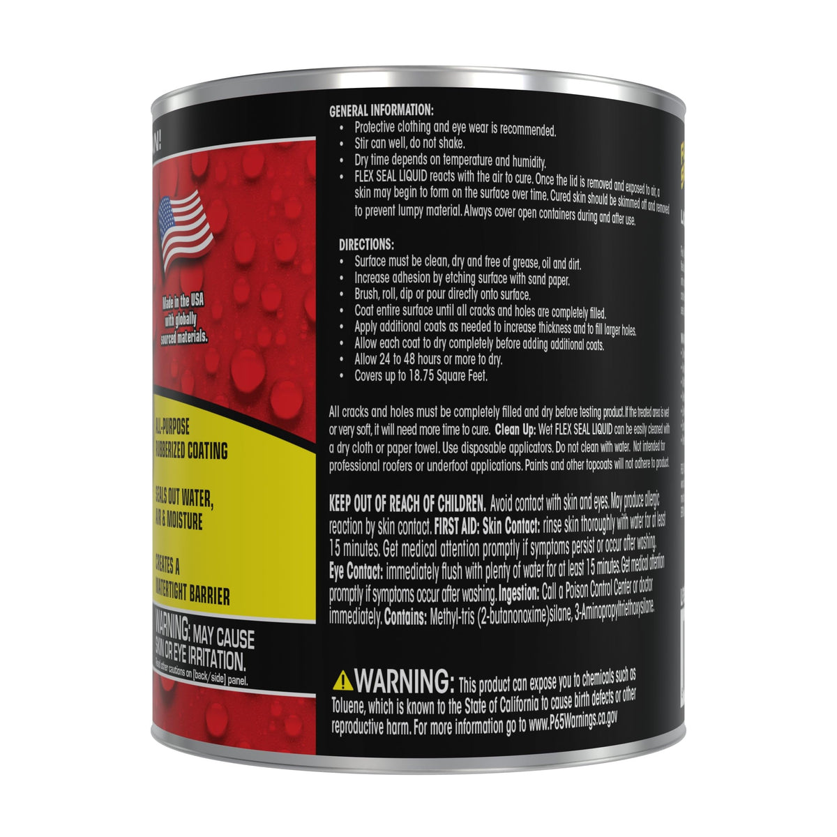 Roller applying Flex Seal Liquid on a roof for fast waterproofing