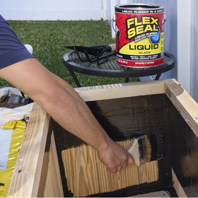 RV and camper application of Flex Seal Liquid for outdoor protection