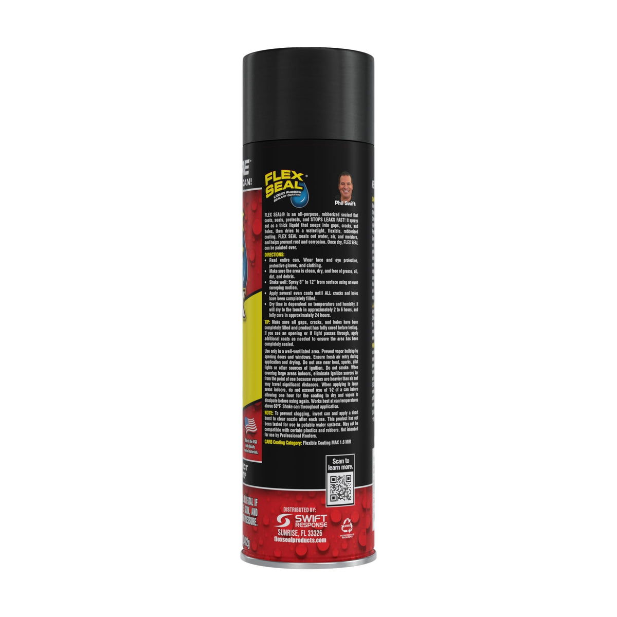 Flex Seal MAX bottle-application visual shows easy, mess-free sealing of cracks and holes.