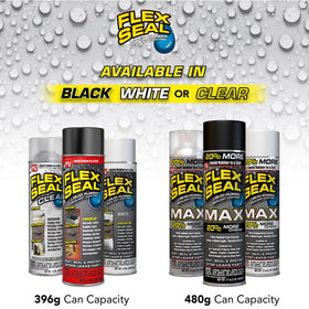 Flex Seal MAX ideal for skylights and windows sealing and weather protection.