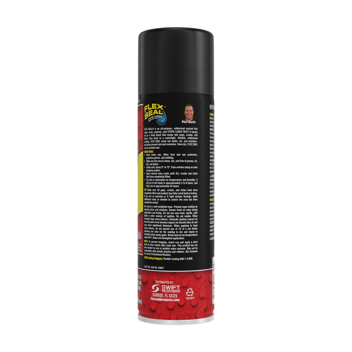 Flex Seal roof seam spray seals joints to prevent water intrusion.