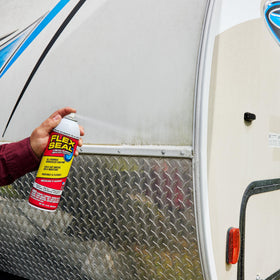 Flex Seal around skylight for watertight seal