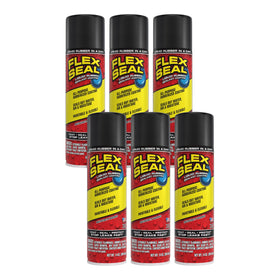 Flex Seal spray can 14oz black seals leaks with a flexible, waterproof coating.