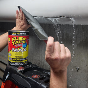 Flex Tape Original seals water and air on a leaky pipe for a reliable barrier.