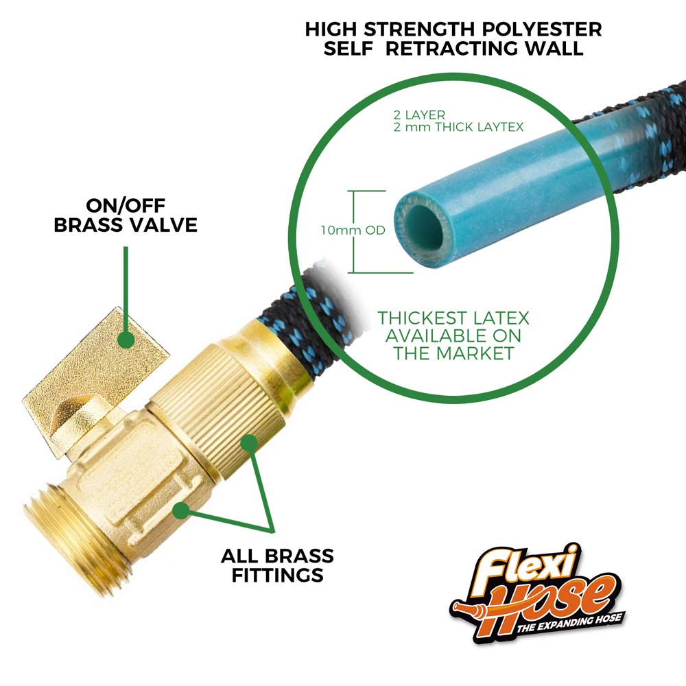 Flexi Hose lightweight design easy to carry around the garden.