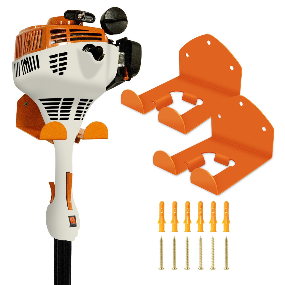 FLEXI RODS weed eater hanger on wall for clutter-free garage storage