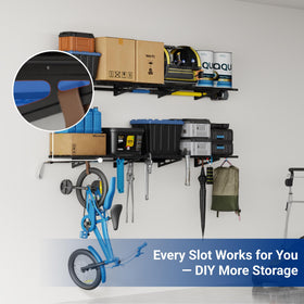FLEXIMOUNTS 12x72 wall shelf pantry and kitchen organization.