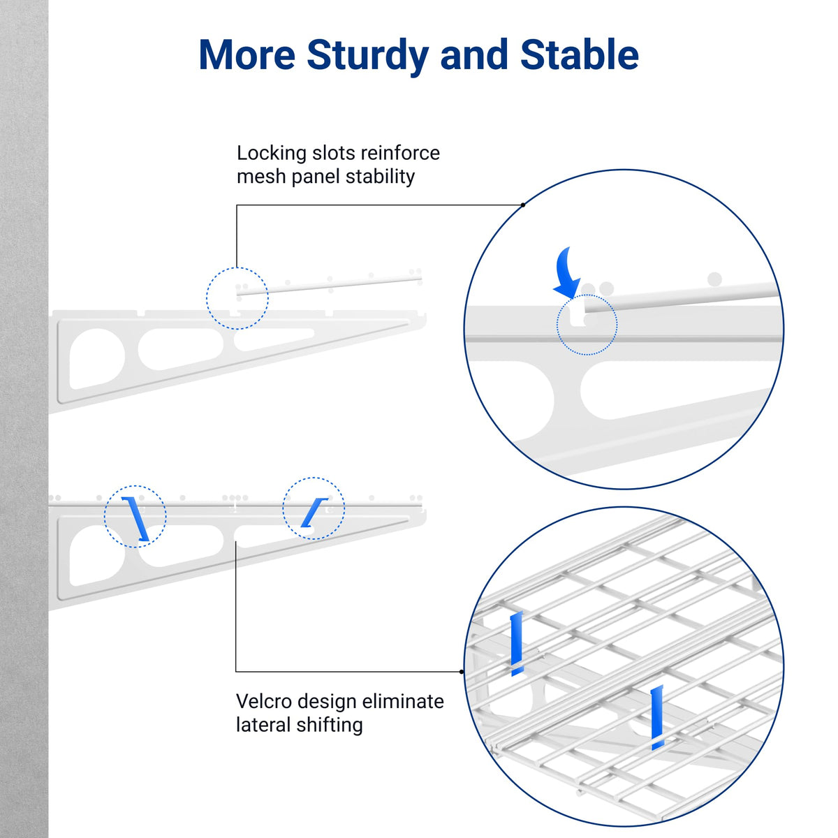 Fleximounts buckle-stable brackets prevent bending for lasting performance.