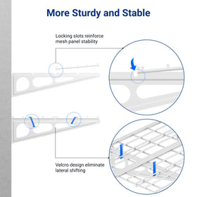 Fleximounts buckle-stable brackets prevent bending for lasting performance.