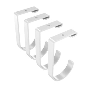 Fleximounts add-on hook on garage ceiling rack securely holds bikes and tools.