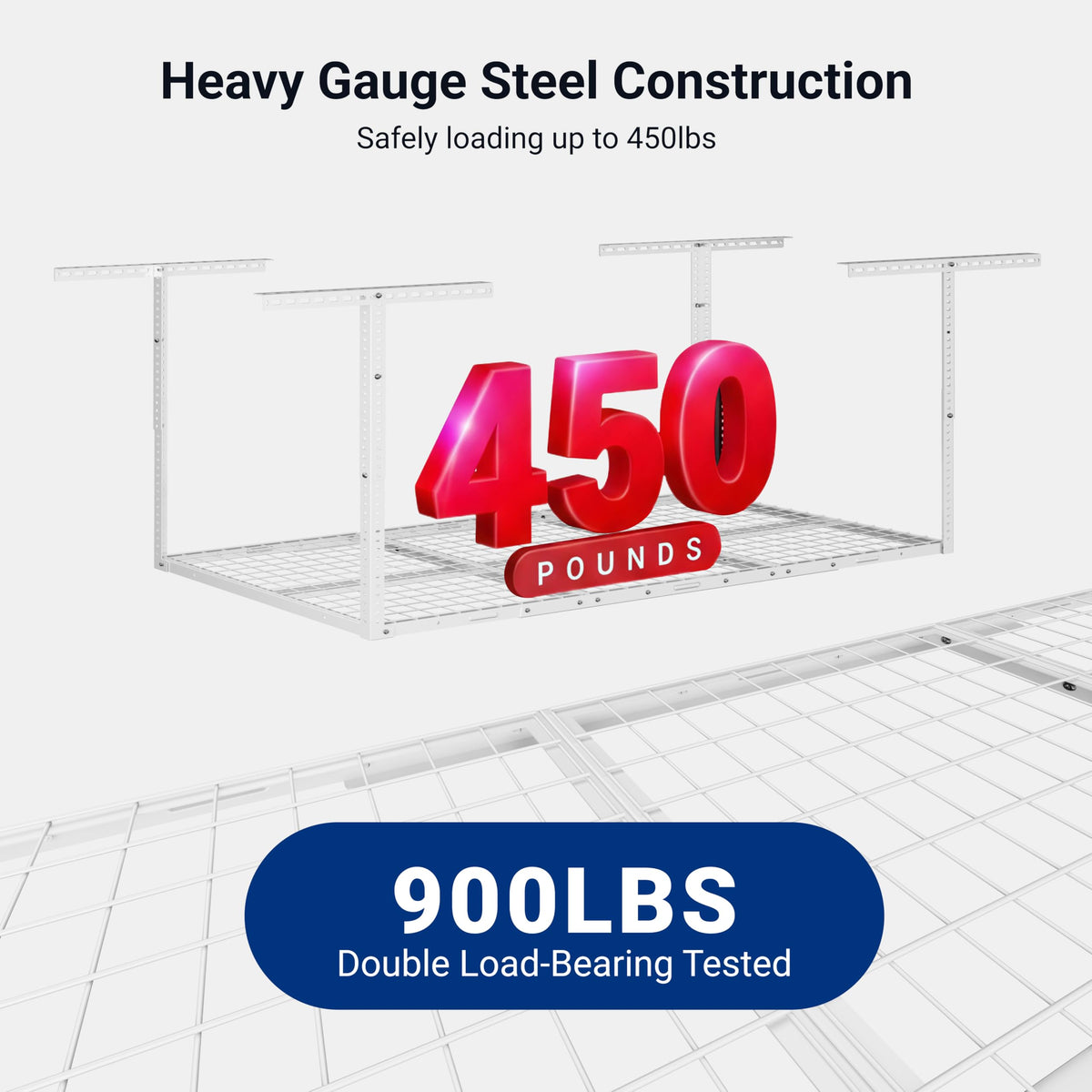 FLEXIMOUNTS rack with long joist brackets for enhanced stability