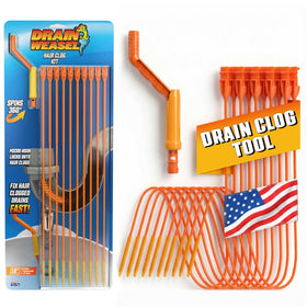 FlexiSnake Drain Weasel 18inch wand reaching deep drains to tackle clogs